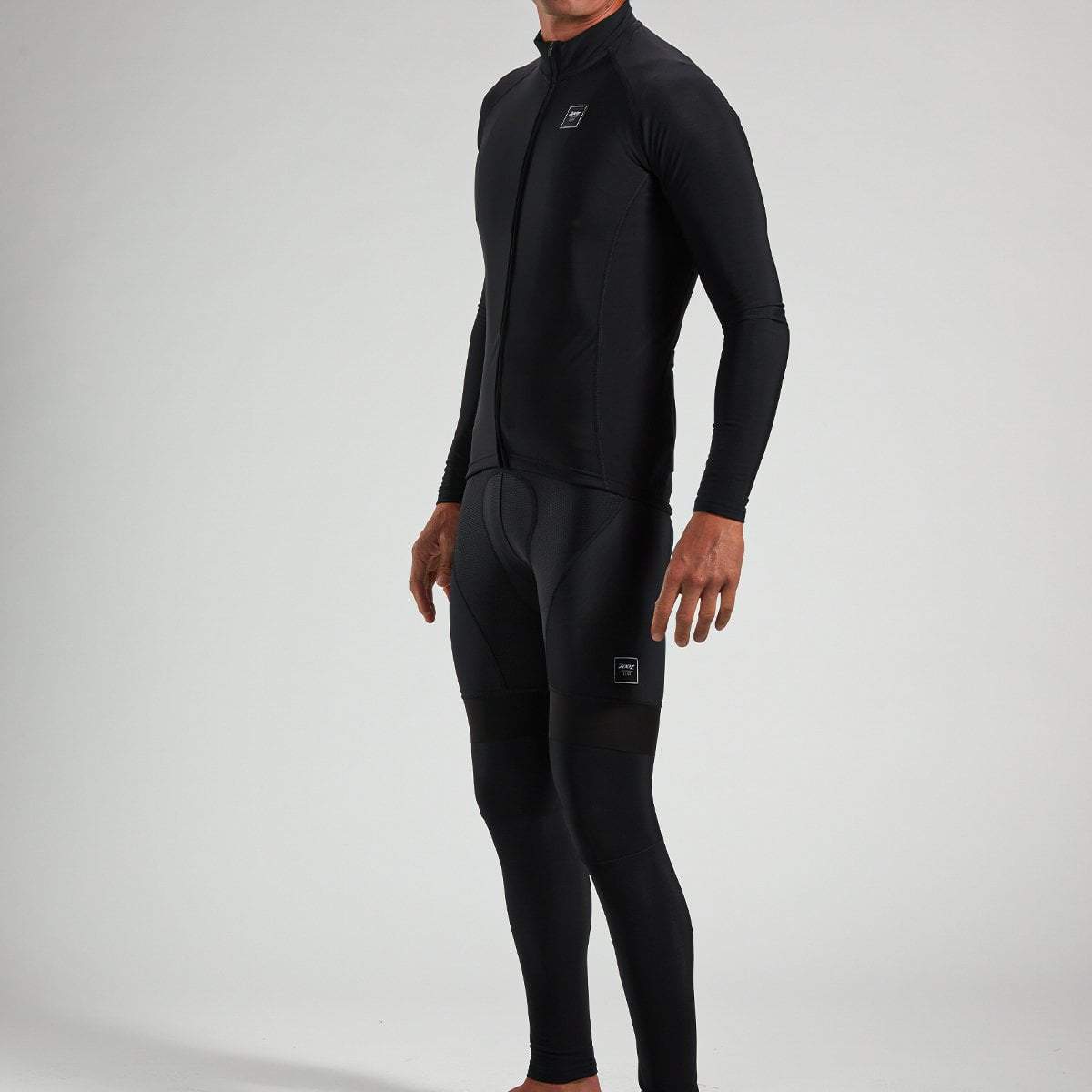 Men's Elite Cycling Thermal Bib Tights - Black | Winter Bike Riding, Cold Weather Training & Outdoor Sports Gear