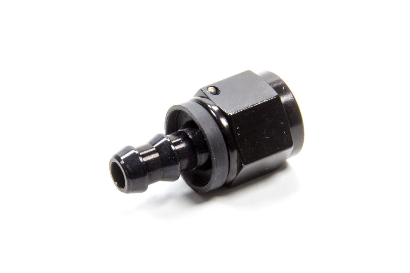 Fragola Performance Systems 200107-BL #8 X 3/8 (#6) Pushlite End Fitting Black - High Performance Fuel Line Connector for Automotive Racing and Custom Builds