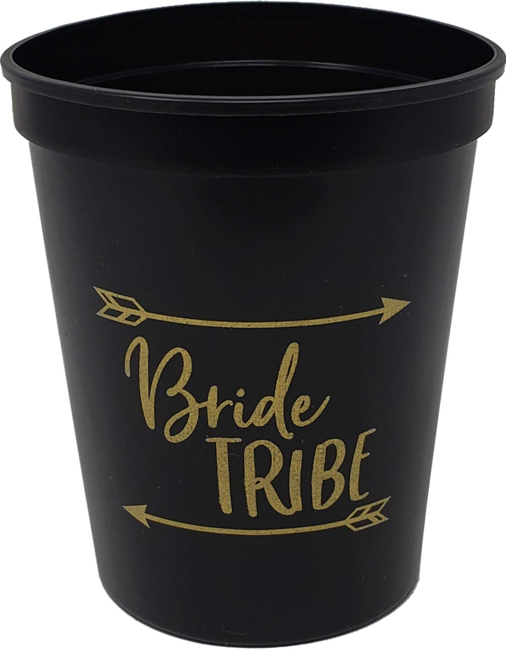 Funky Junque Bridal Bachelorette Party Cups - Set of 10 Bride Tribe Glasses for Wedding Showers, Girls Night Out & Bachelorette Celebrations