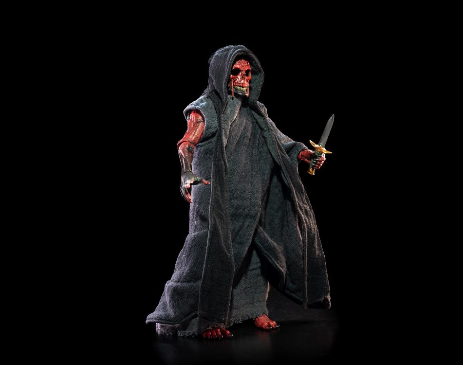 Mythic Legions 1/12 Scale 6-Inch Action Figure - The Masque of Red Death Black Robe Version by Four Horsemen Studios | Collectible Articulated Fantasy Figure for Display & Role-Playing Scenes