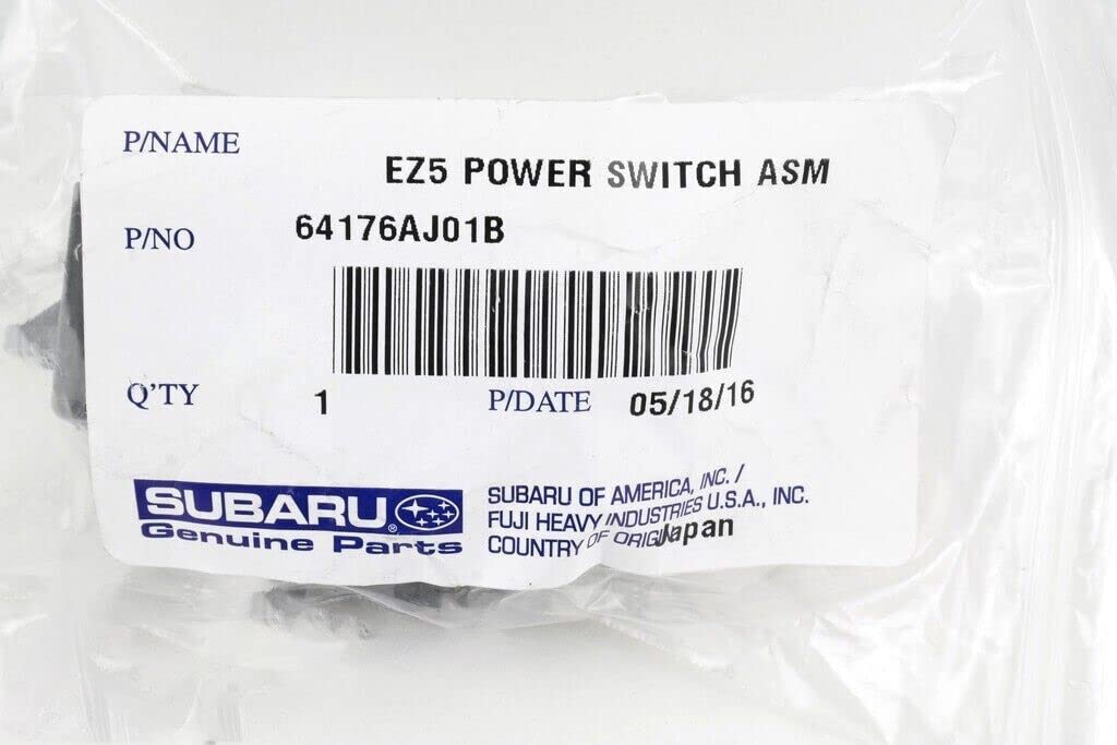 Genuine OEM 10-14 Subaru Right Passenger Power Seat Switch 64176AJ01B for Legacy & Outback - Perfect for Seat Adjustment & Comfort Enhancement