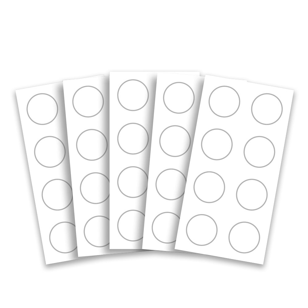 Gecko Run: 5-Pack Nano Adhesive Pad Sheets (40 Pads) - Strong Reusable Sticky Pads for Phones, Tablets, GPS, and Home Decor - Perfect for Walls, Cars, Offices, and Bathrooms