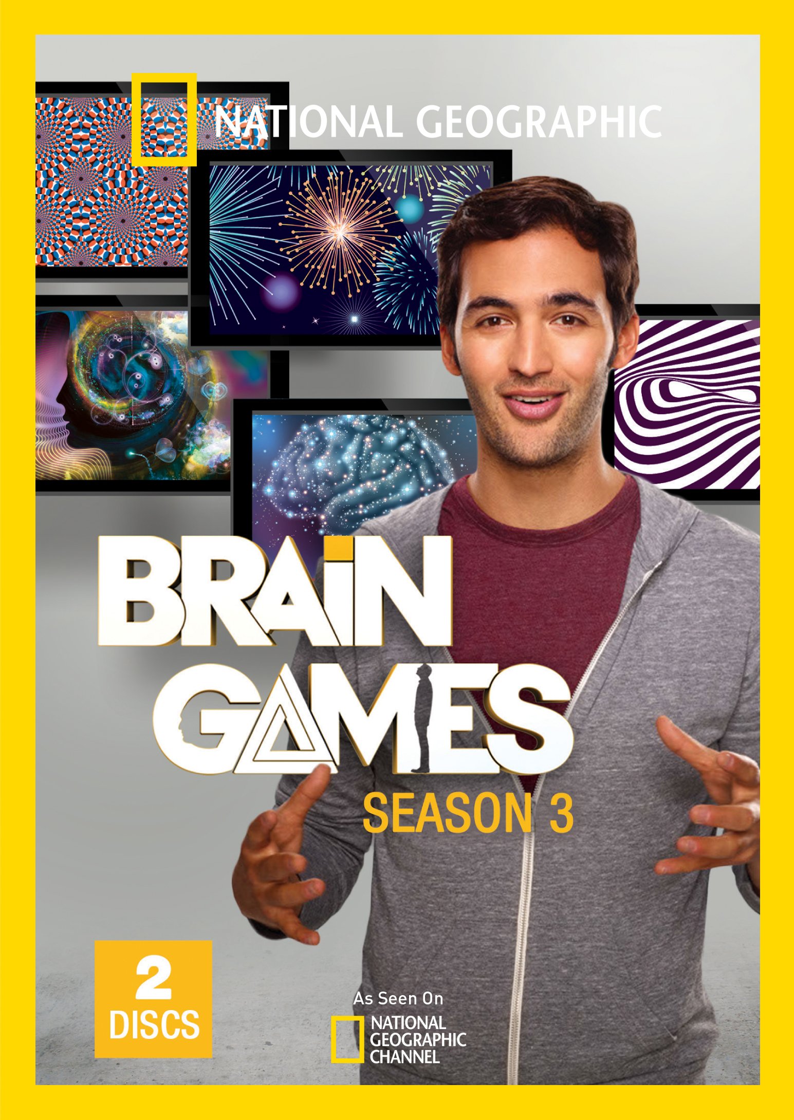 National Geographic Brain Games Season 3 - Mind-Bending Puzzles & Science Experiments | Perfect for Family Game Night & Educational Entertainment