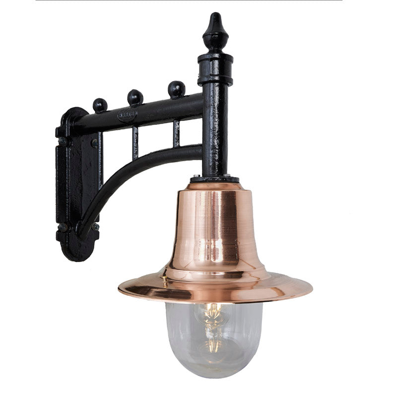 Avonshire 1Lt Outdoor Wall Light in Copper - Weatherproof Exterior Sconce for Porch, Patio, and Garden Lighting
