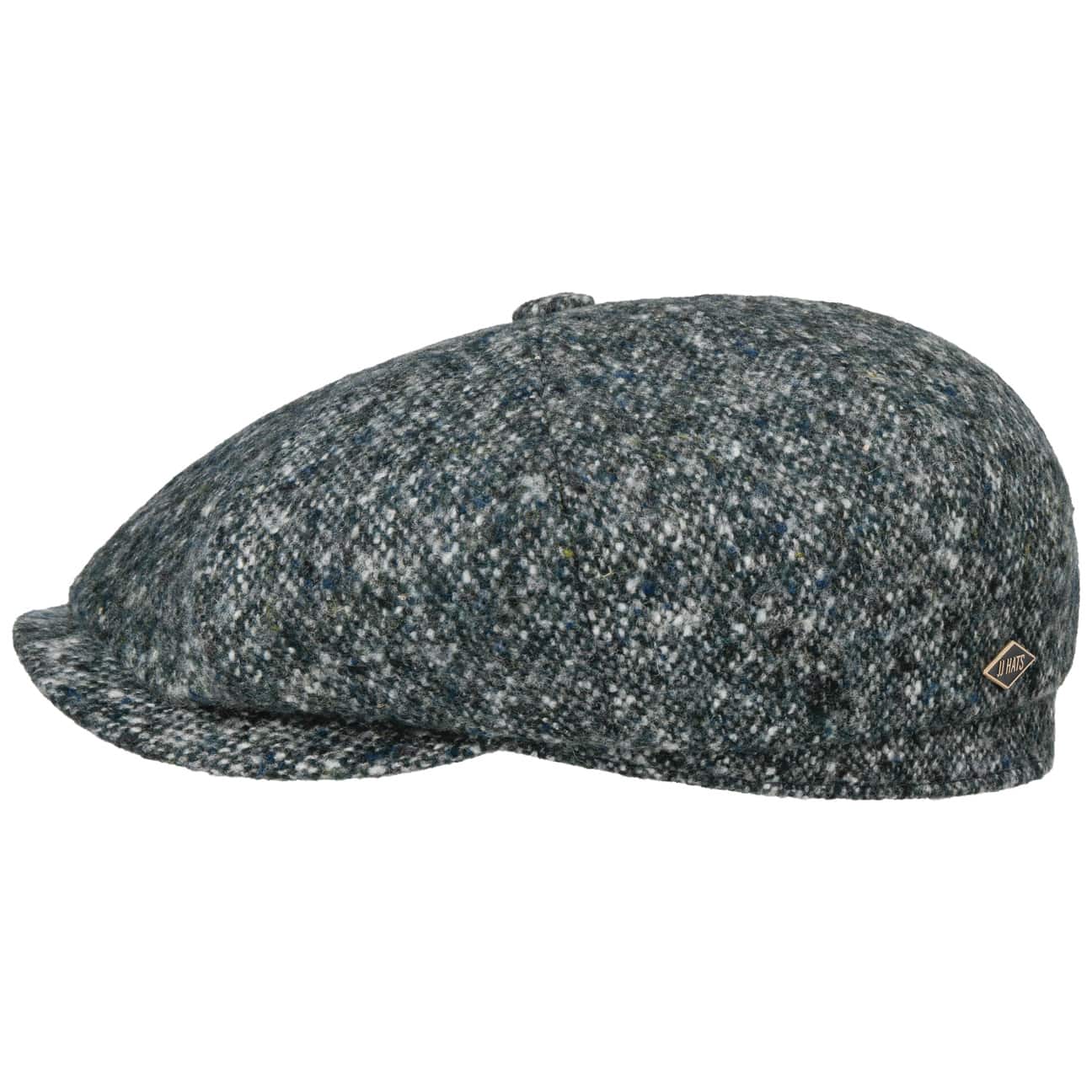 JJ Hats - Premium Eight Panel Cap in Donegal Virgin Wool for Men & Women | Classic Irish Tweed Style for Outdoor, Casual & Winter Wear