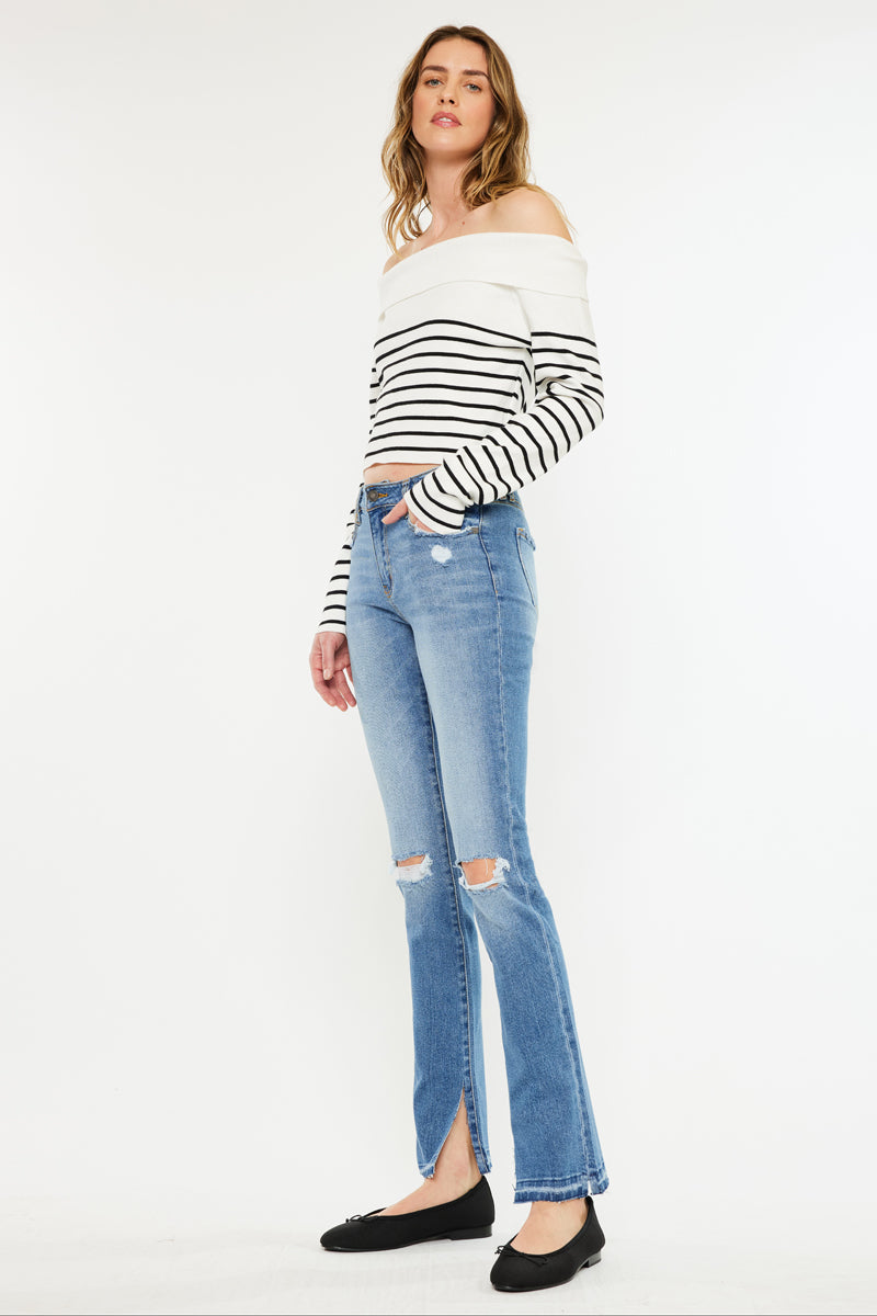 Birdy Mid Rise Easy Skinny Jeans for Women - Stretch Denim Pants, Comfortable Slim Fit Jeans for Casual Wear, Office & Everyday Outfits