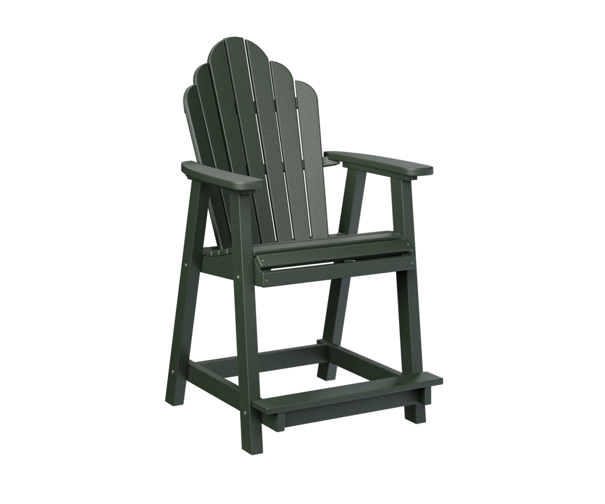 Berlin Gardens Cozi Back Counter Chair - Stylish & Comfortable Bar Stool for Kitchen Island, Breakfast Nook & Home Bar - Perfect for Indoor Dining & Entertaining