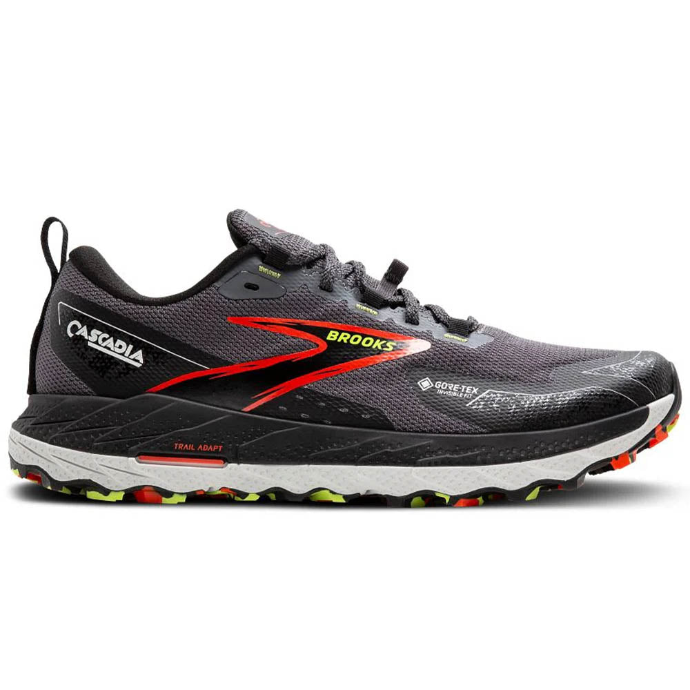 Men's Brooks Cascadia 18 GTX Trail Running Shoes - Waterproof Hiking & Outdoor Adventure Footwear for Men - Perfect for Trail Running, Hiking, and Mountain Climbing