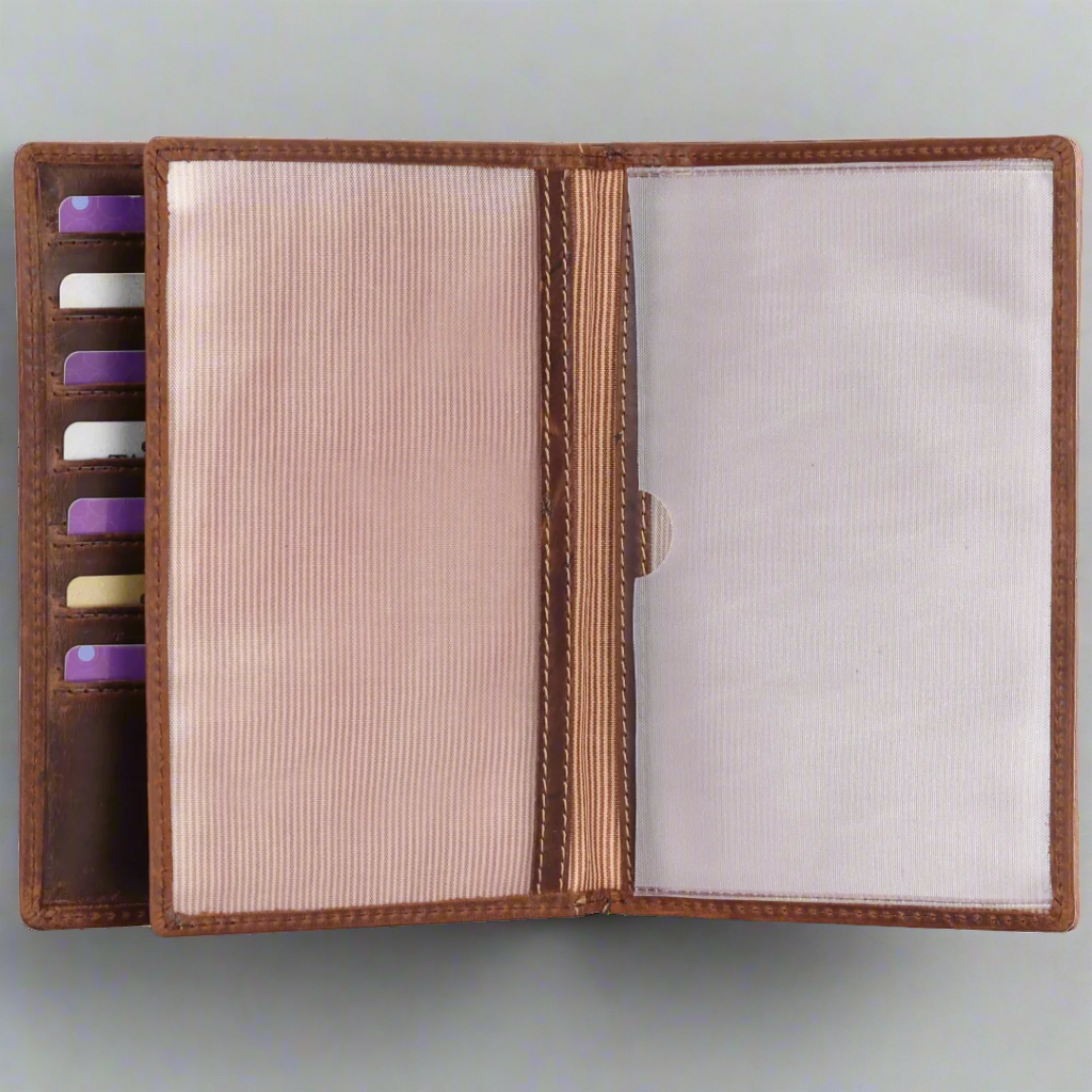Premium MET Men's Genuine Leather Wallet with Middle Zipper - Slim Bifold Design for Cash & Cards - Perfect for Everyday Carry, Business & Travel Essentials