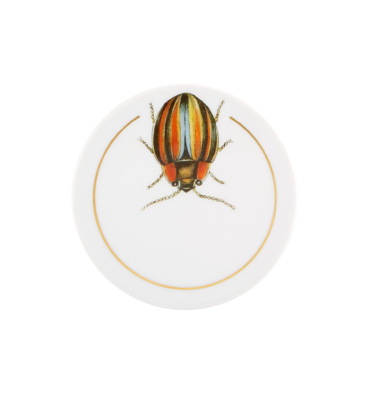 Vista Alegre Insect Coaster Set of 6 - Colorful Glass Drink Coasters for Home, Bar, and Outdoor Use - Perfect for Protecting Tables from Spills and Stains