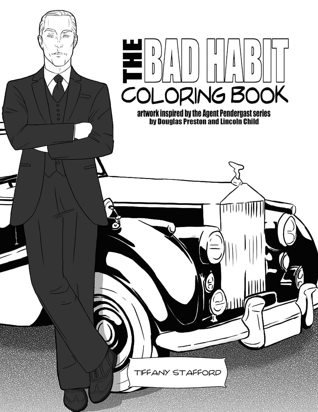 The Bad Habit Coloring Book - Agent Pendergast Inspired Art Therapy for Adults | Stress Relief & Relaxation | Perfect for Fans of Douglas Preston & Lincoln Child Novels