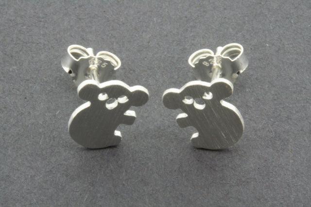 Koala Stud Earrings - Sterling Silver Dangle Earrings for Women - Perfect for Casual Wear, Parties & Gifts