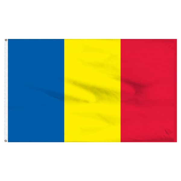 Premium 2ft x 3ft USA-Made Romania Banner Flag - Heavyweight Durable Nylon with Reinforced Pole Hem - Patriotic Outdoor/Indoor Decoration for Parades, Sporting Events & Home Display