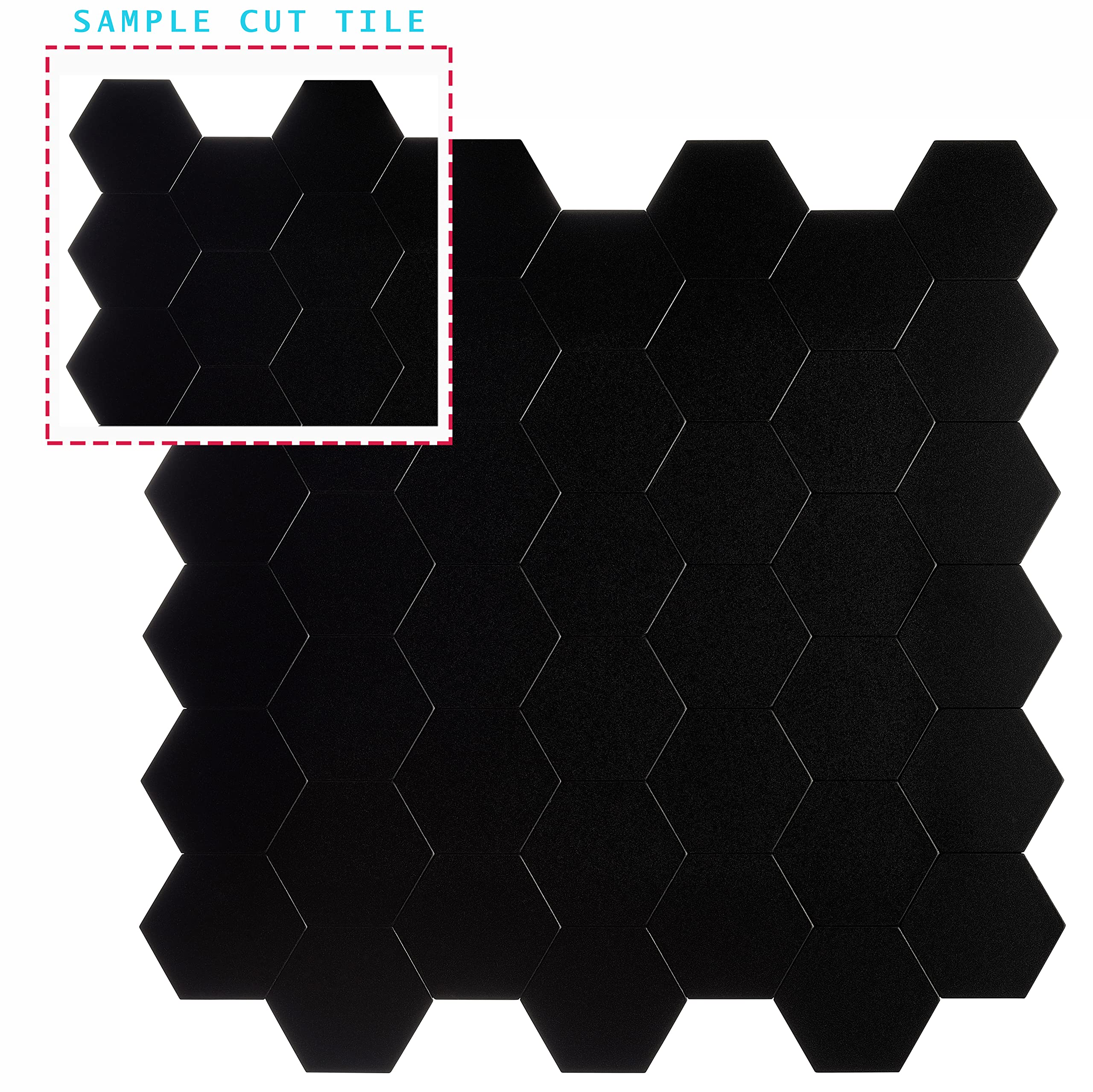 Hexagon Peel & Stick Tiles - Easy DIY Kitchen Backsplash for Home Decor