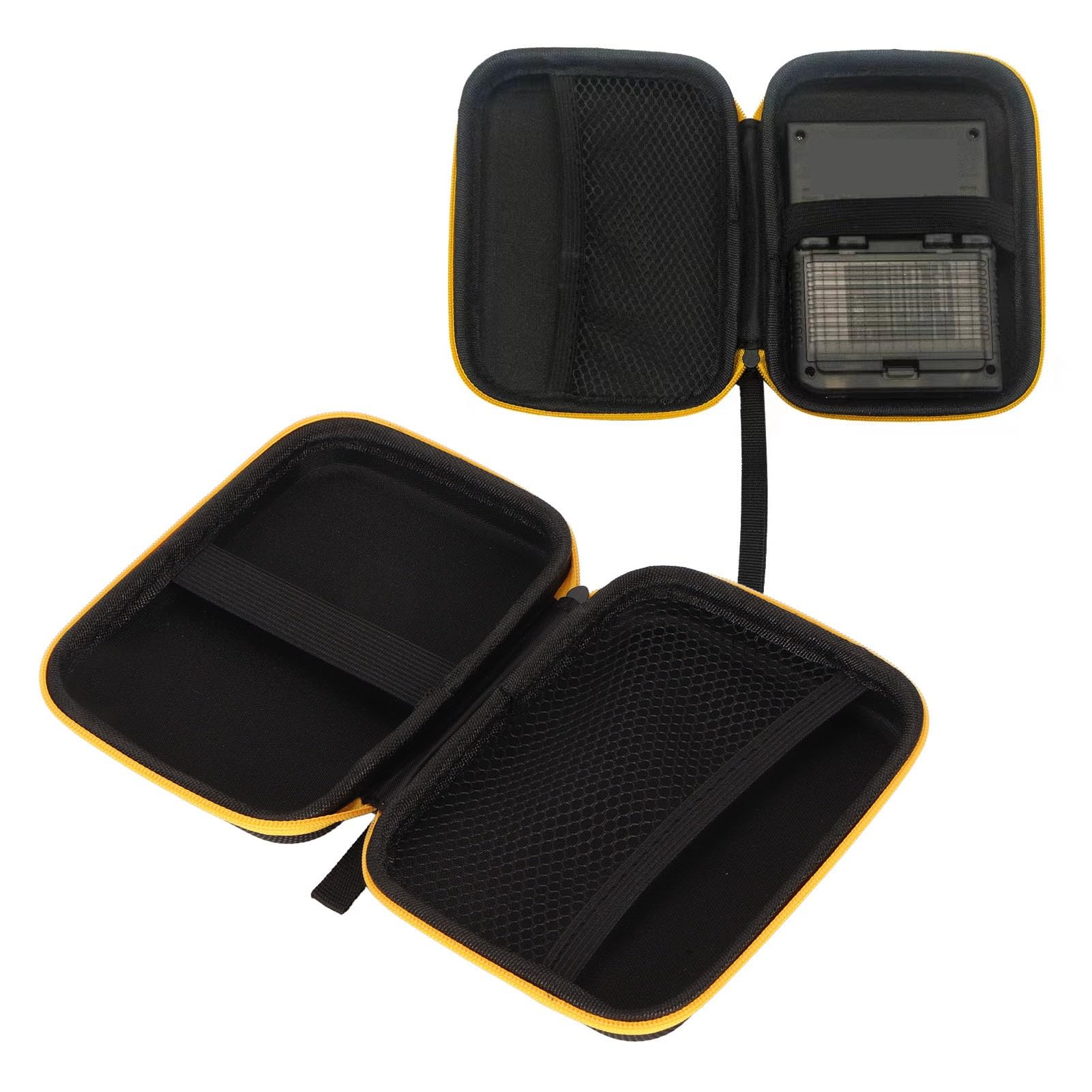 Premium Hard Travel Case for Miyoo Mini Plus & RG35XX Handheld Game Consoles - 360° Protective Shockproof EVA Shell - Durable Black Storage Box for Portable Gaming Accessories - Perfect for Travel, Commuting, Camping & Outdoor Device Protection