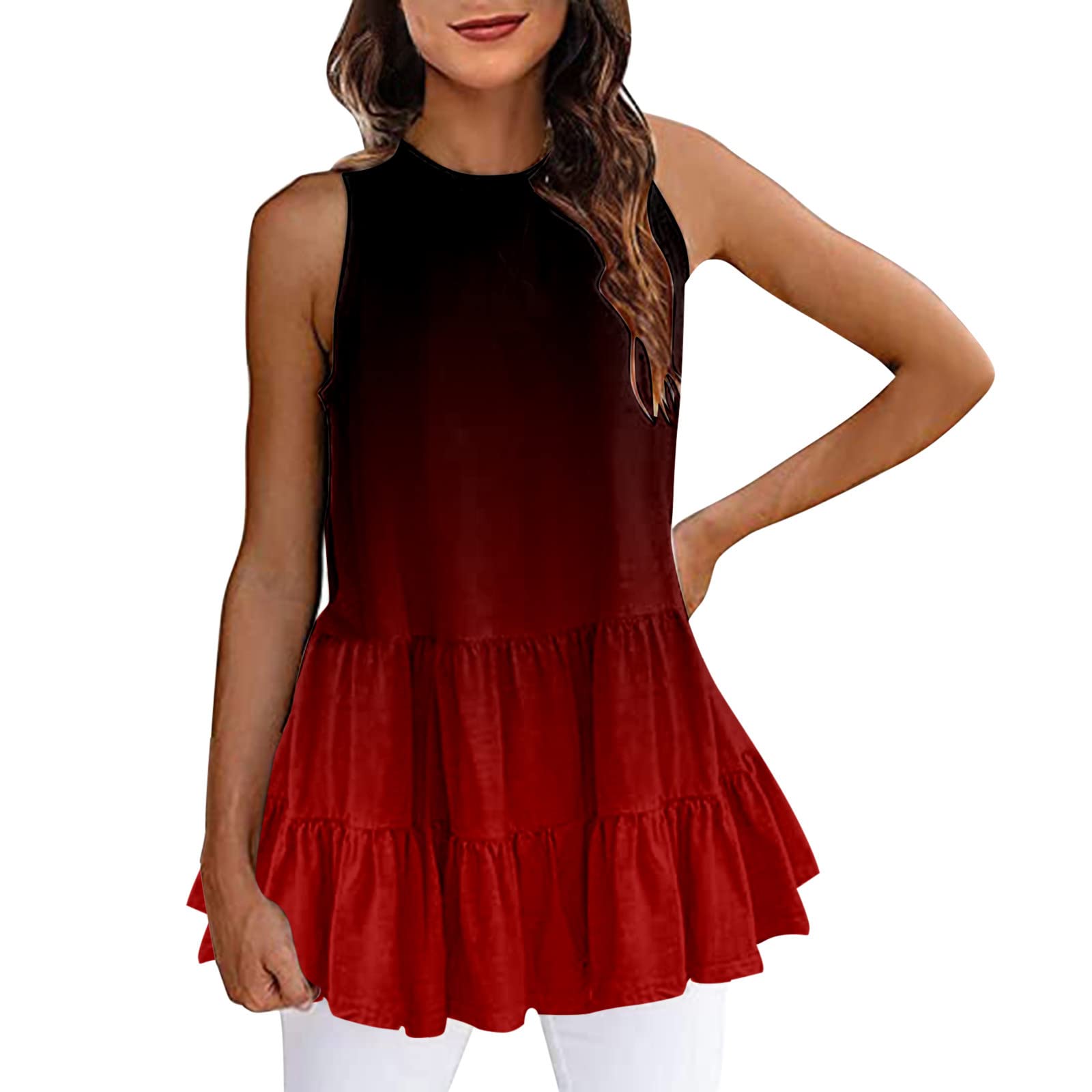 Women's Sleeveless Summer Tops - Lace Flowy Halter Tank Tops with Spaghetti Straps | Casual Cami Shirts for Beach, Party & Everyday Wear