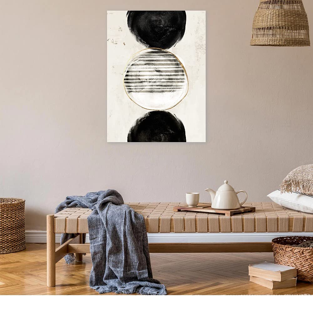 Balance and Harmony Fine Art Canvas Wall Decor by Artist Eva Watts - 24x32 Inches - Ready to Hang - Perfect for Living Room, Bedroom, Office & More - Modern Home & Office Wall Art for Relaxing Spaces