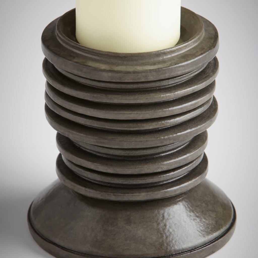 Cyan Design 11020 Provo Small Black Candle Holder - Elegant Home Decor for Dining Table, Wedding Centerpiece & Romantic Ambiance