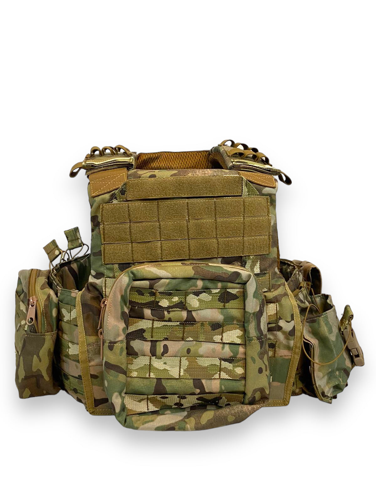 10-Pack Multicam Plate Carrier Vest (FAPV G4) - Tactical Body Armor for Military, Airsoft & Outdoor Activities