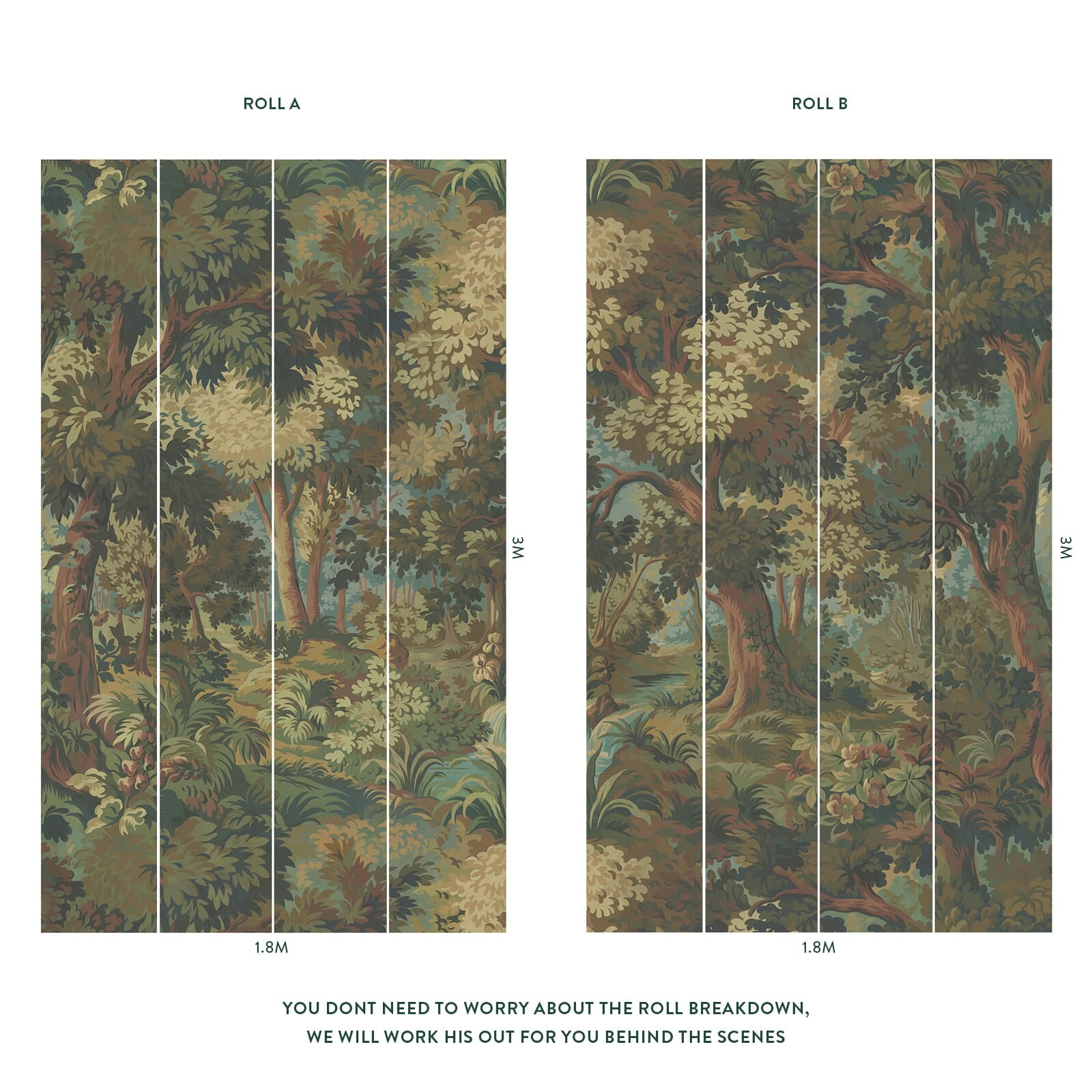 ARBOREA Autumn Wallpaper - Premium Peel and Stick Wallpaper for Home Decor, Living Room, Bedroom, Office - Easy to Install & Removable