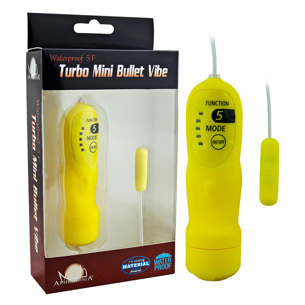 Aphrodisia Turbo Mini Bullet Vibrator with Corded Remote - Powerful Personal Massager for Sensual Pleasure & Couples Play