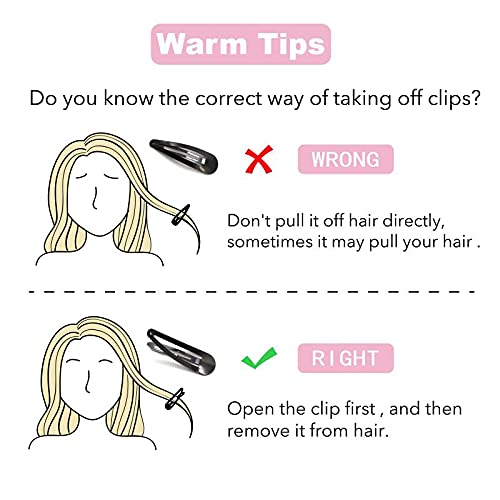 Dofash Snap Hair Clips - 5CM/2IN Metal Claw Clips for Thin Hair - Women's Hair Accessories (Black) - Perfect for Daily Styling, Work, and Casual Outfits