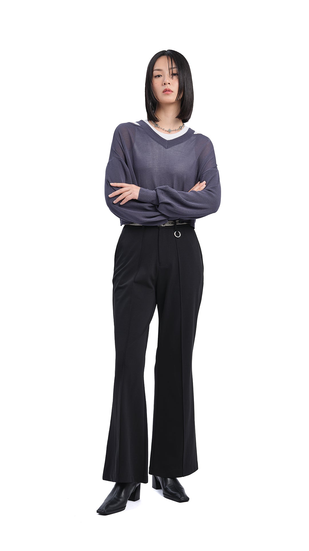 Sailor Pants for Women - High Waisted Wide Leg Trousers with Belt Loops | Perfect for Nautical Theme Parties, Cruise Vacations & Summer Fashion Outfits