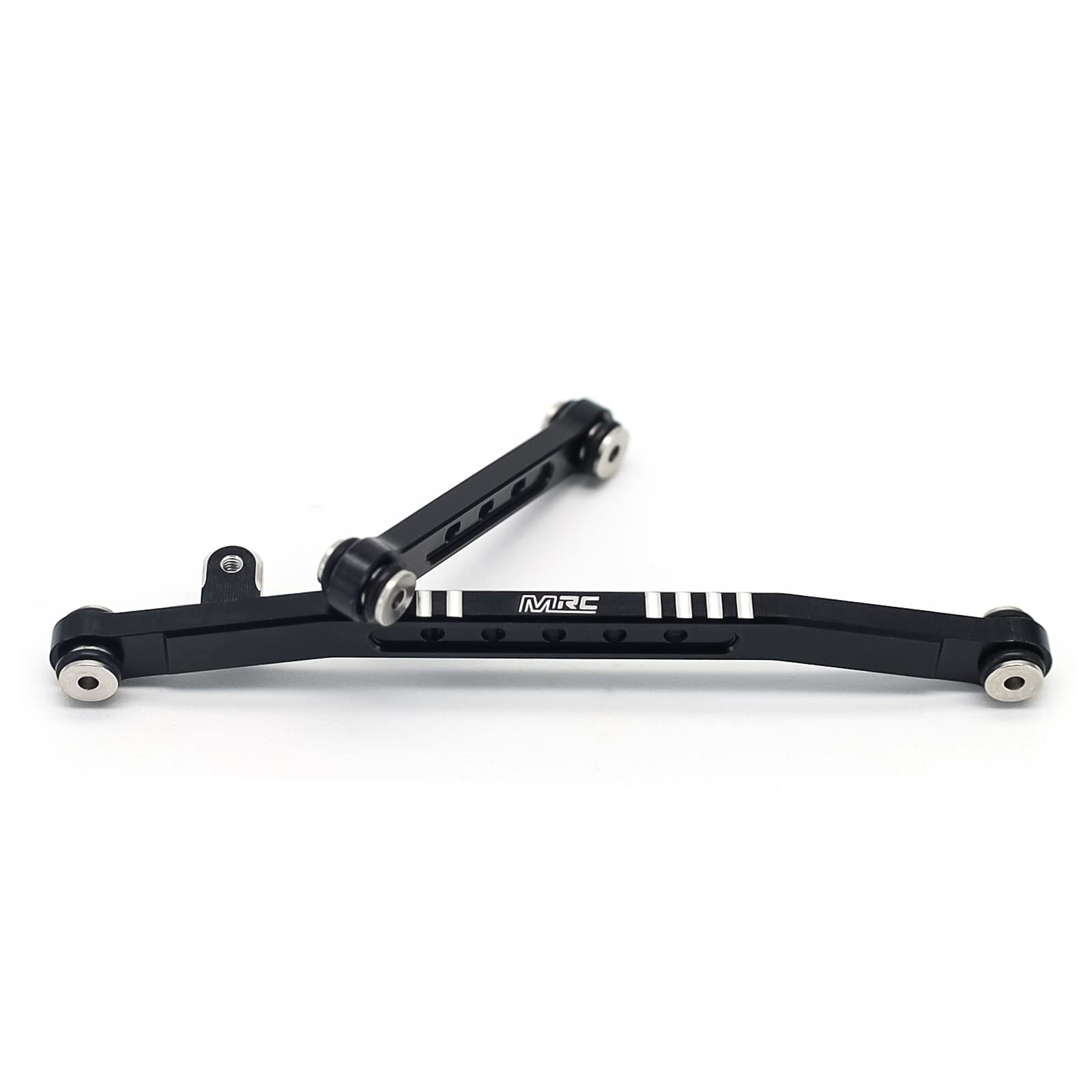 MRC SCX24 Steering Links Upgrades Set - Heavy Duty Steering Links for 1/24 RC Crawler AXIAL SCX24 AXI90081 AXI00004 - Black Aluminum Alloy Replacement Parts for Off-Road RC Car Crawling and Trail Adventures