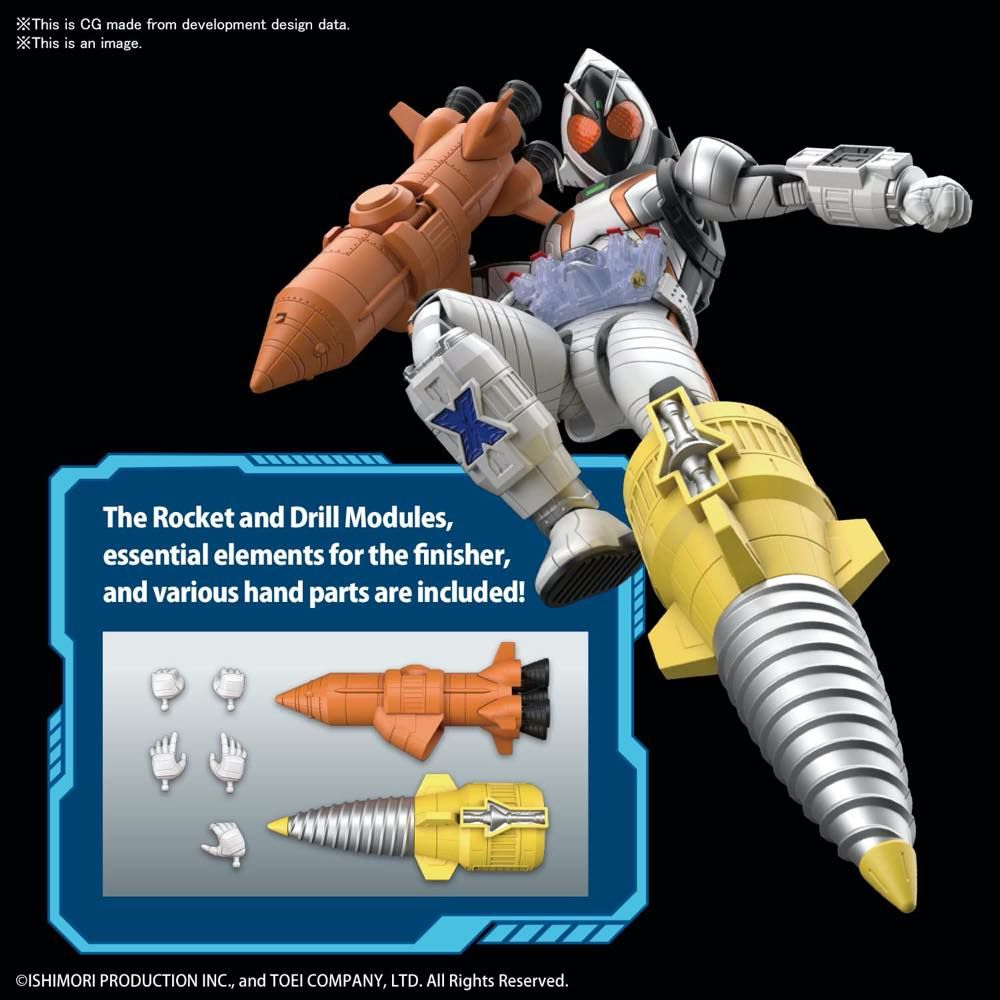 Bandai Figure-Rise Standard Kamen Rider Fourze Basestates Action Figure Model Kit - Perfect for Anime Collectors & Kamen Rider Fans Display