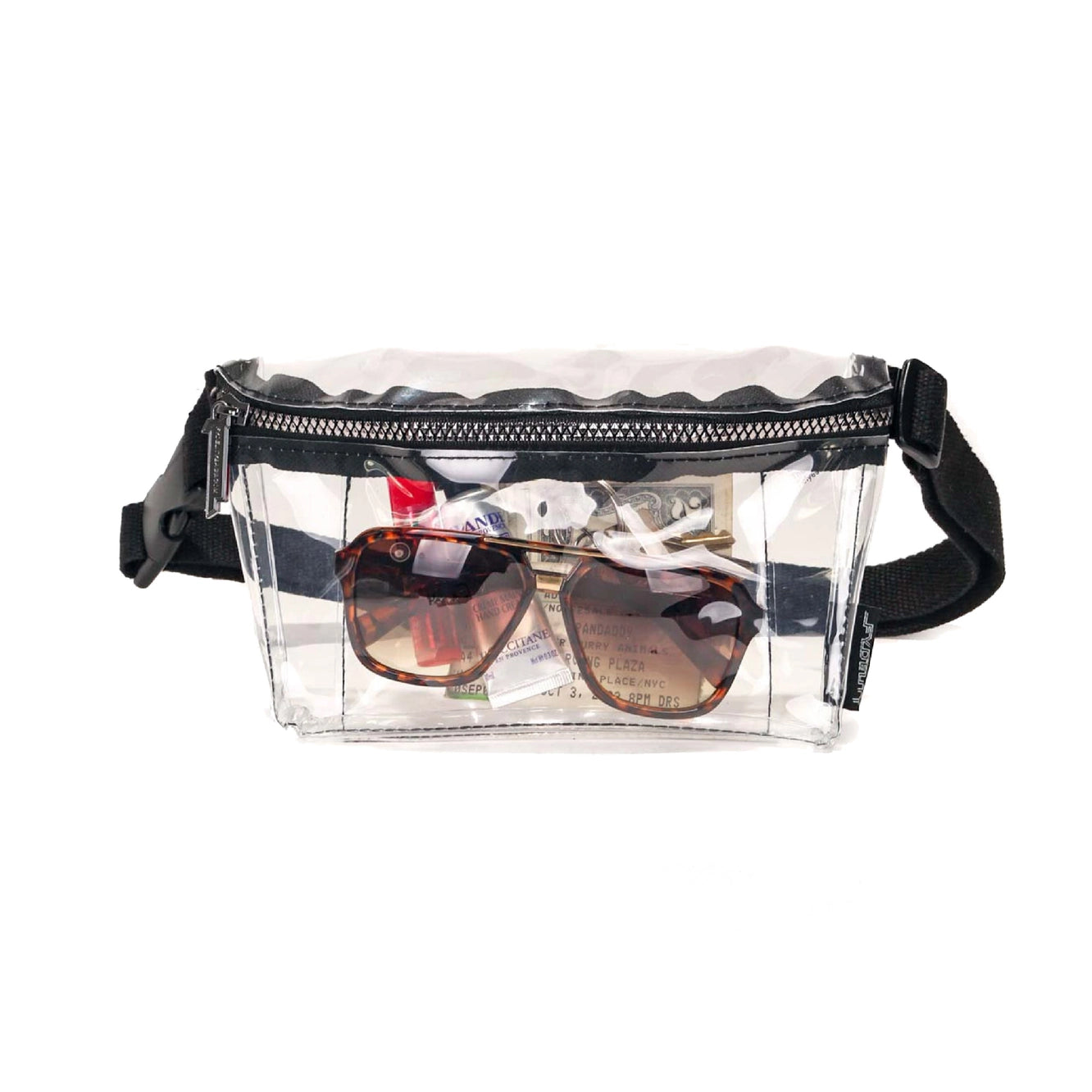 Ultra Slim Clear Fanny Pack for Women & Men - Lightweight Waist Bag for Running, Hiking, Travel & Everyday Use