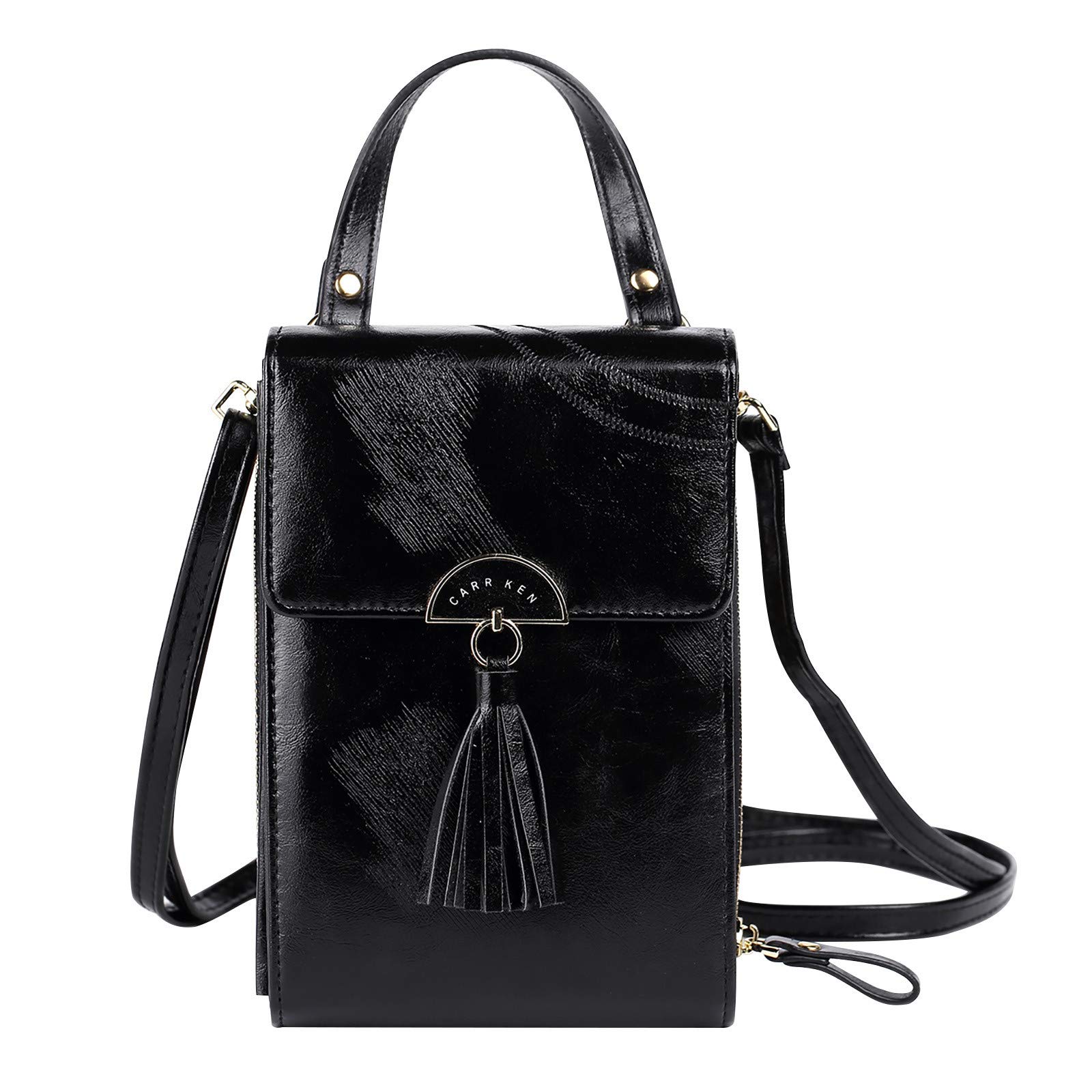 Vintage Crossbody Phone Bag for Women - Small Messenger Shoulder Purse with Card Slots & Cash Pocket | Perfect for Everyday Use, Travel, Shopping & Running Errands