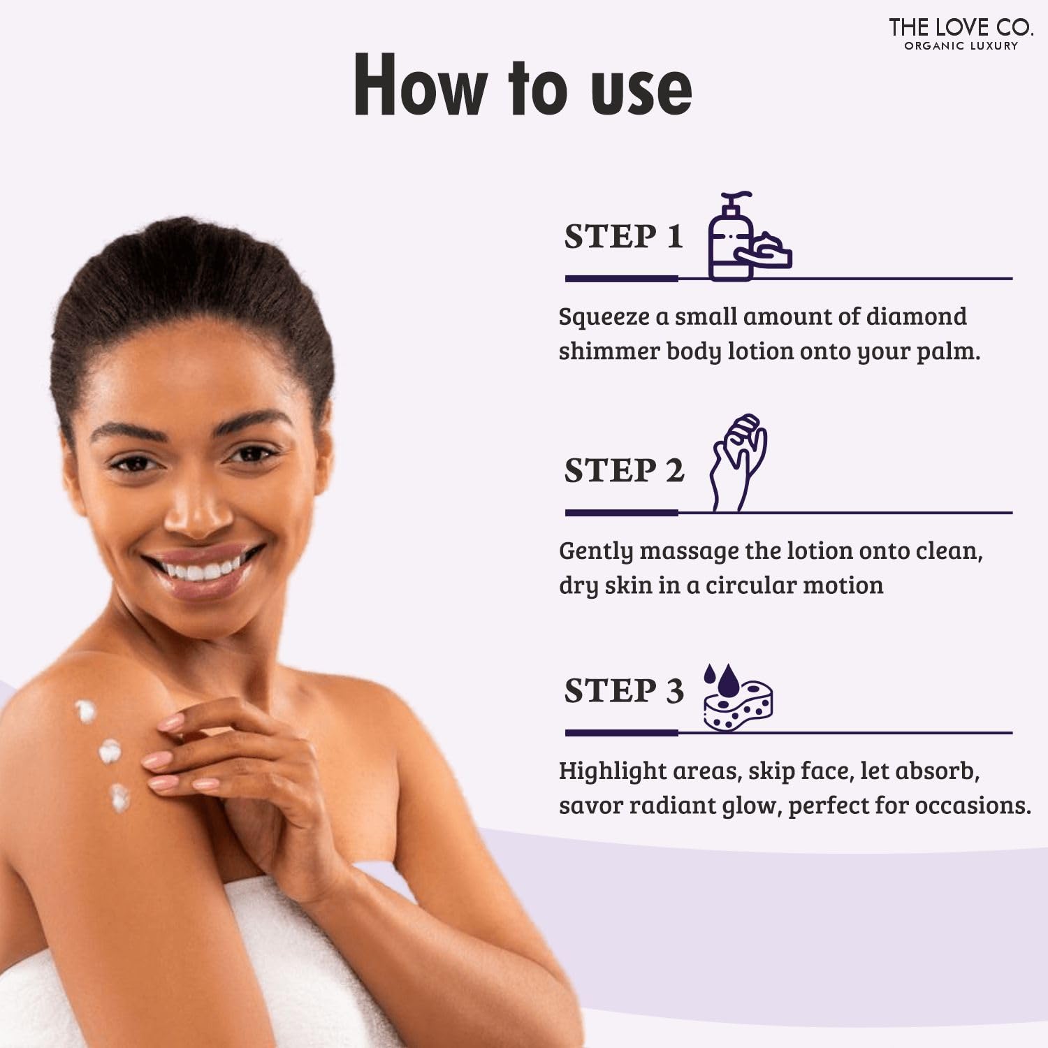 THE LOVE CO. Body Lotion for Dry Skin - Moisturizing Cream with Jojoba Oil, Shea Butter & Vitamin E - Hydrating Lotion for Women & Men - 10 fl oz (Night Kiss) - Perfect for Nighttime Skincare & Daily Hydration