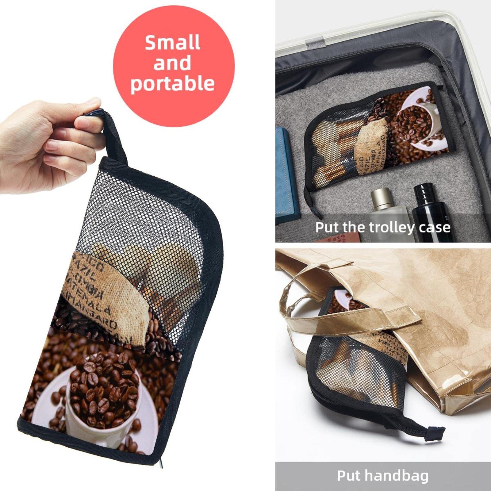 12-Piece Makeup Brush Organizer Bag with Portable Holder Case - Perfect for Travel, Coffee Shops & On-the-Go Beauty Touch Ups