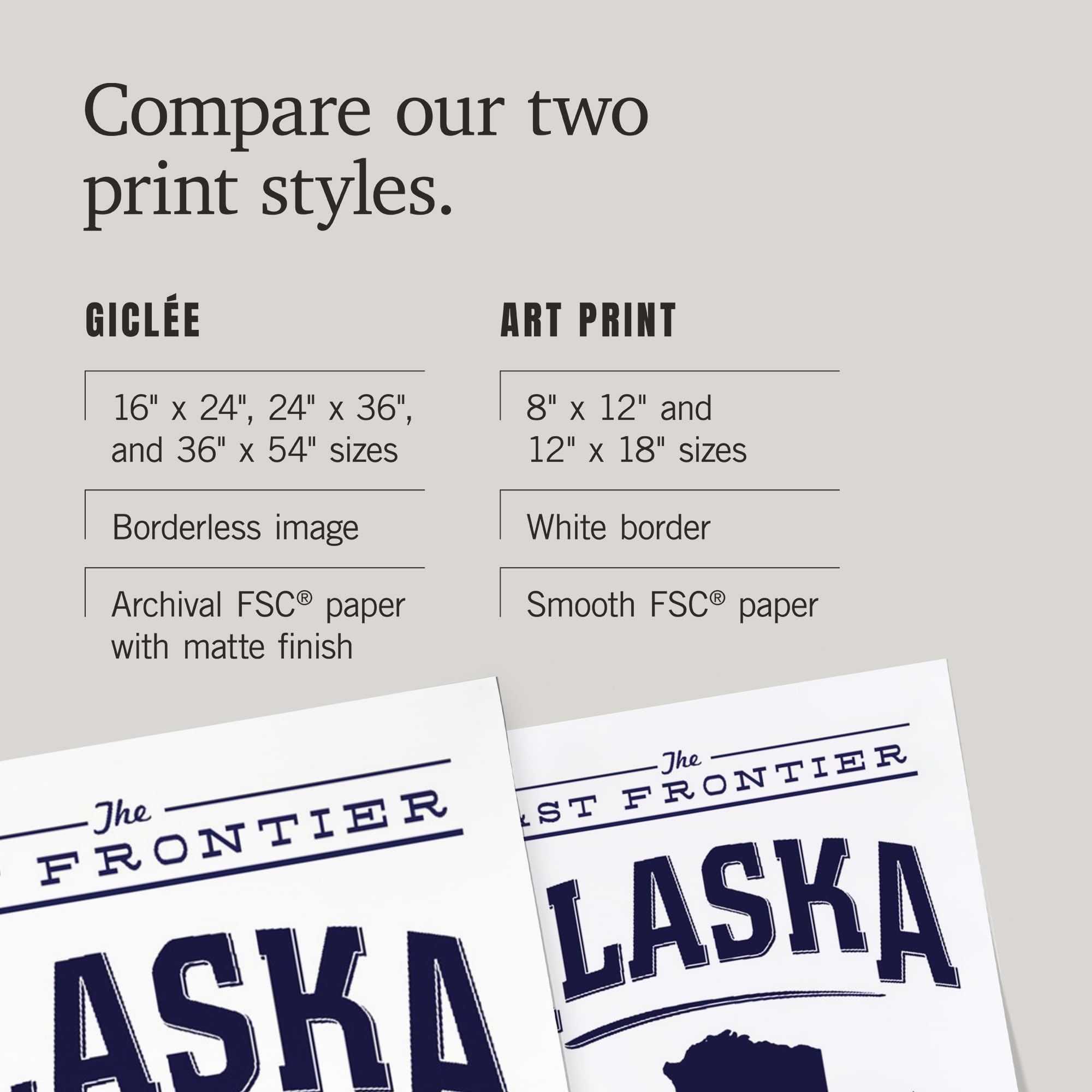 Lantern Press 16x24 Inch Giclee Art Print - Alaska State Pride Wall Decor in Blue & White | Perfect for Home, Office & Cabin Decorations