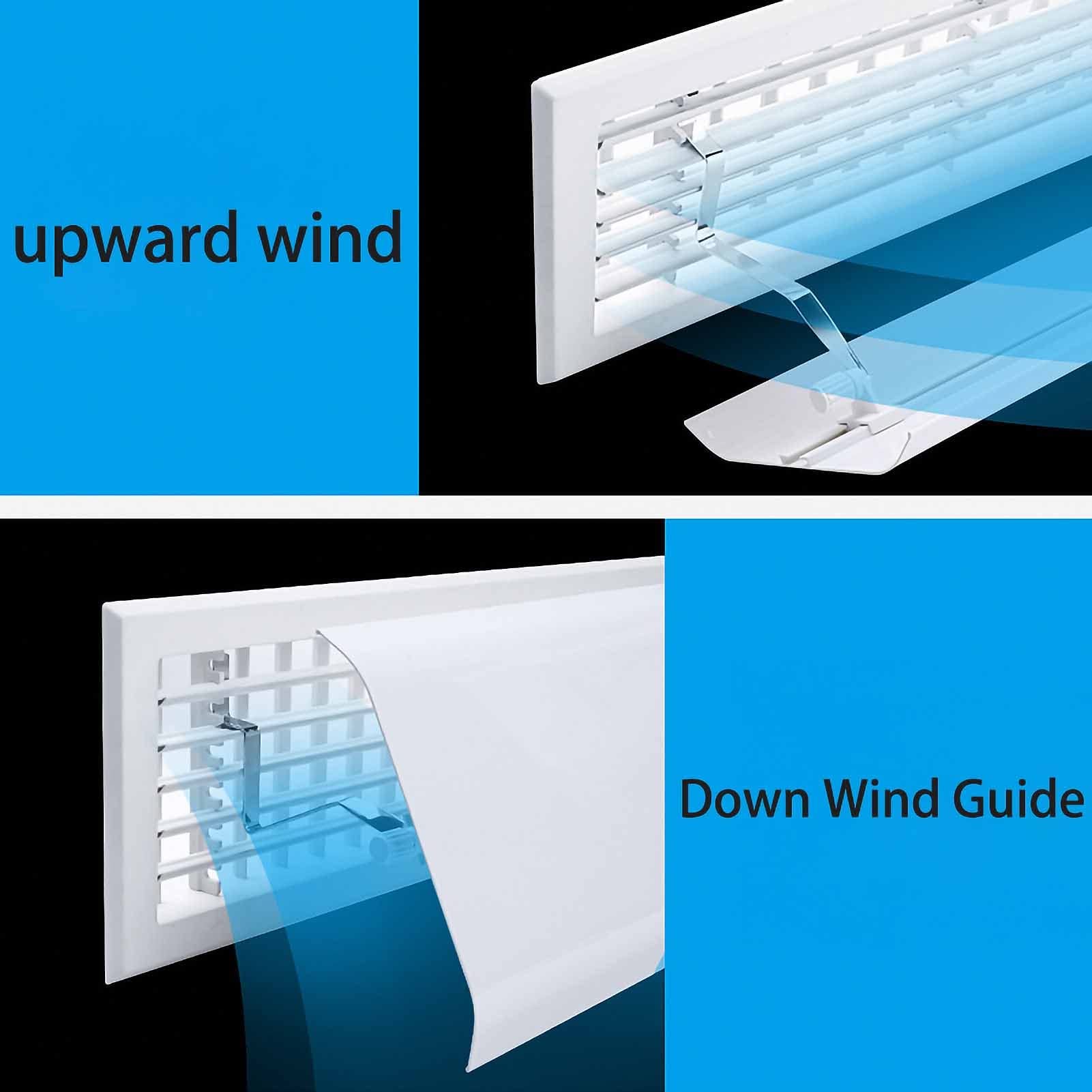 Adjustable Side Wall Air Conditioner Deflector - 90x20cm Universal AC Vent Deflector for Better Cooling & Heating Airflow, Anti-Condensation Design - Perfect for Bedrooms, Offices, and Homes