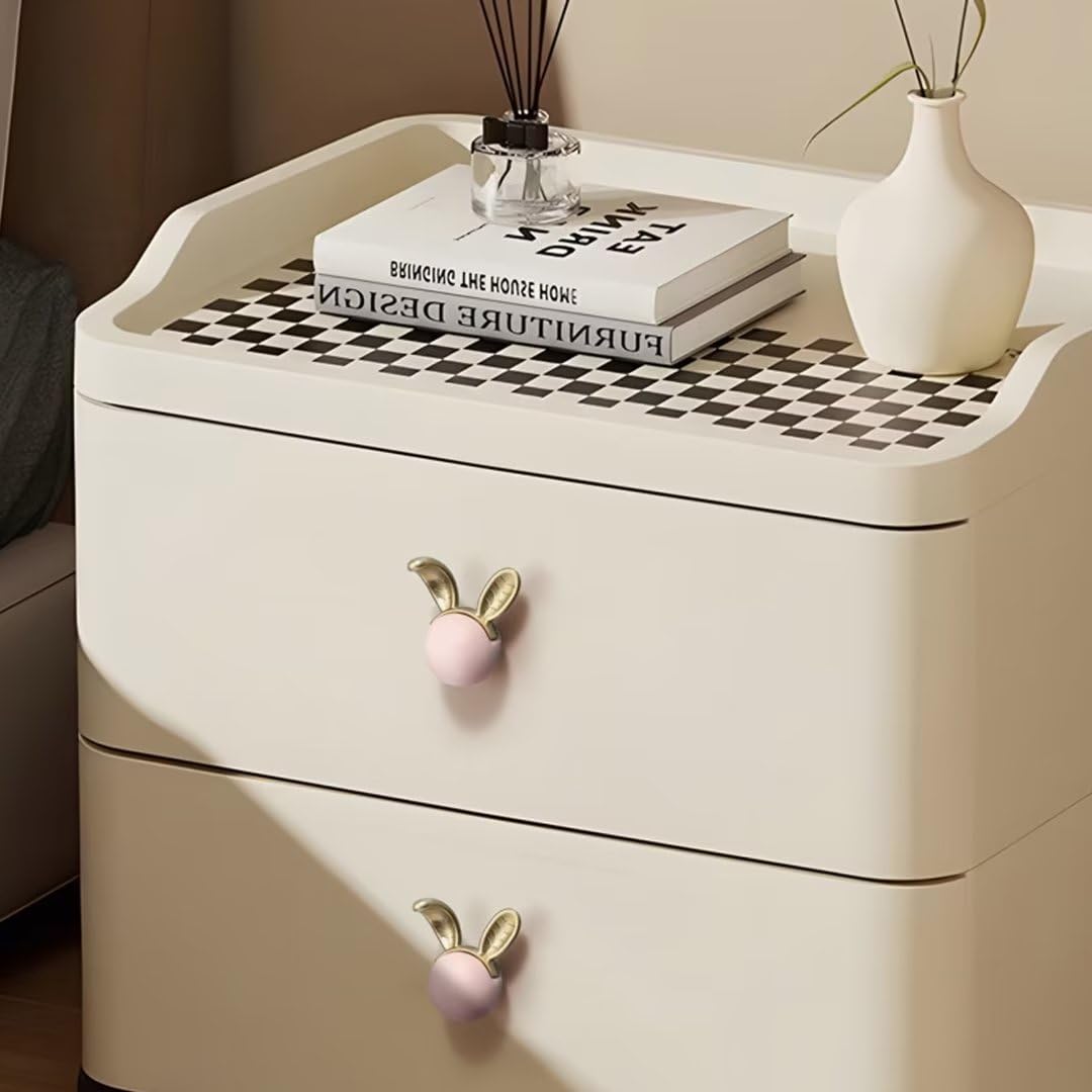 8 Pack Ceramic Drawer Knobs - Single Hole Cabinet Handles for Dresser, Closet & Kids Furniture - Cute Animal Shaped Pulls for Children's Room & Nursery Decor (White) - Perfect for DIY Home Improvement & Furniture Upgrades