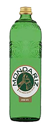 Mondariz Sparkling Natural Mineral Water - 12 Glass Bottles (750mL Each) - Premium Carbonated Water for Parties, Gifts & Healthy Hydration