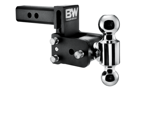 B&W Trailer Hitches Tow & Stow Adjustable Trailer Hitch Ball Mount - Fits 2.5