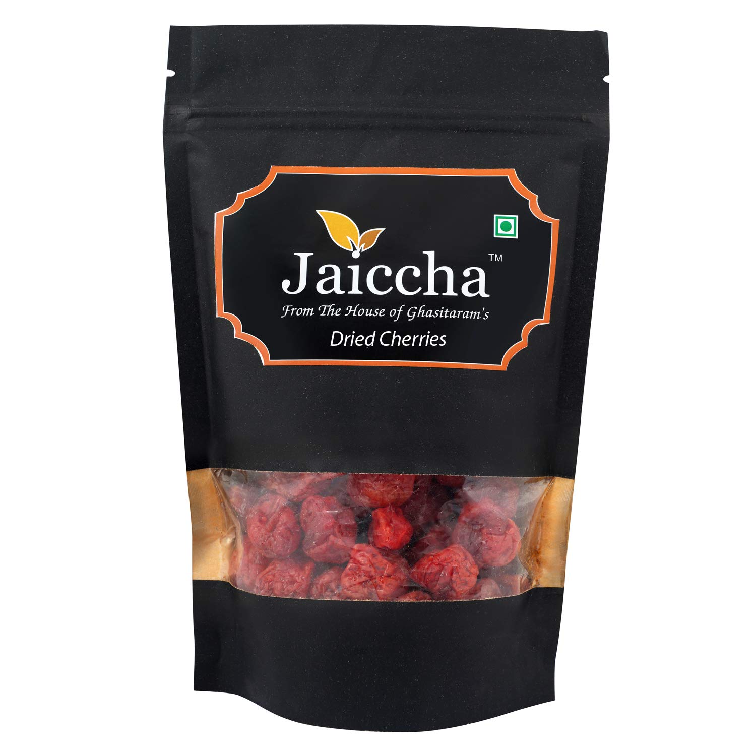 Premium Dehydrated Dried Cherries 200g - All Natural, No Sugar Added, Non-GMO - Perfect for Baking, Snacking & Trail Mixes - Packed in Eco-Friendly Black Paper Pouch