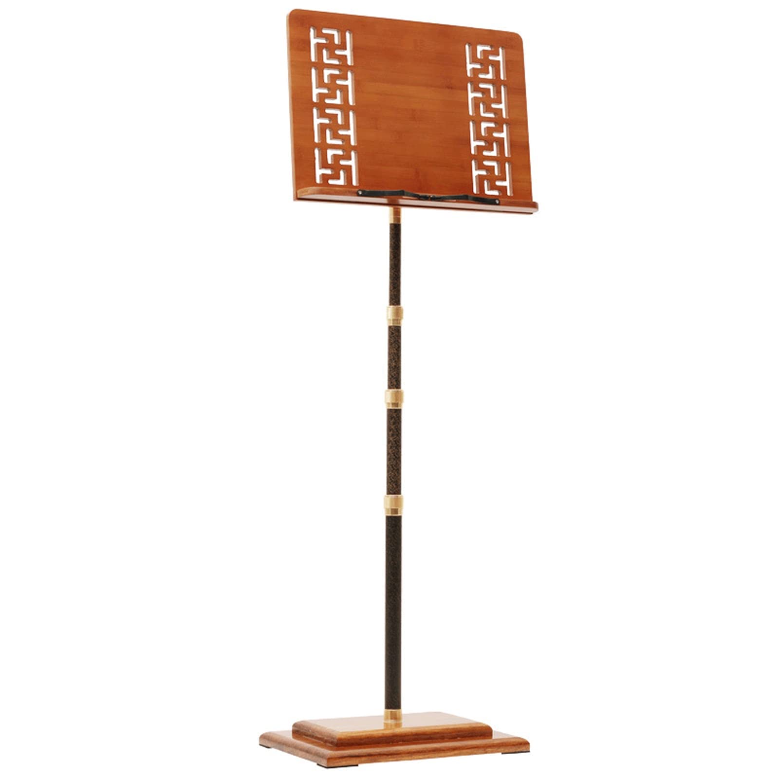 Vintage Wooden Music Stand for Guzheng, Guqin, Violin - Portable & Lightweight Classical Instrument Holder with Adjustable Height - Perfect for Home Practice, Stage Performances, and Music Lessons (Color: A)