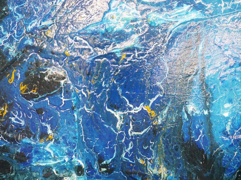 Inspiring Abstract Blue Wall Art - Modern Home Decor for Living Room, Bedroom & Office | Perfect for Gifts & Interior Design
