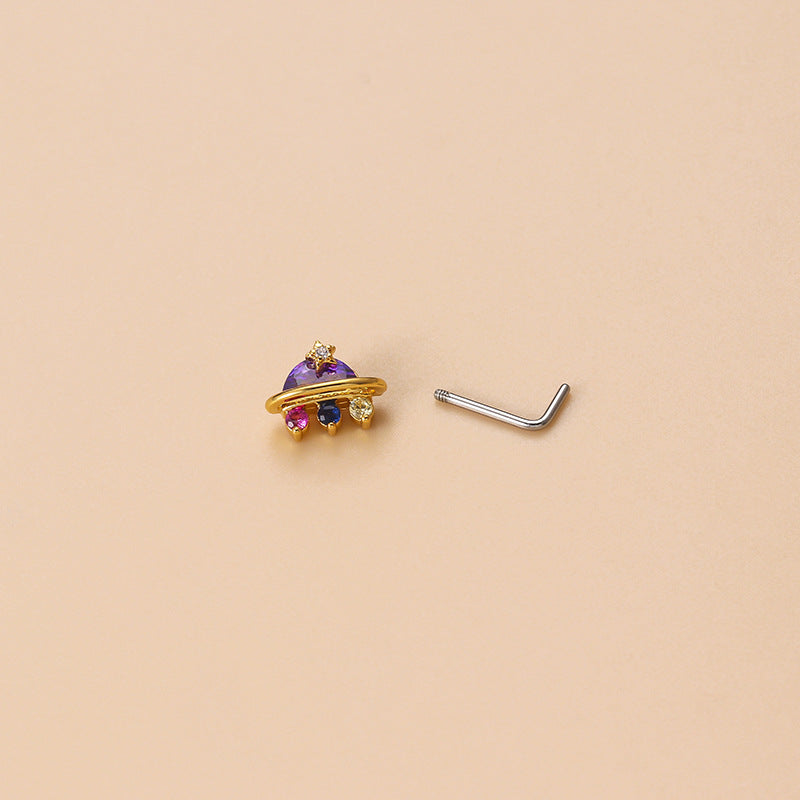 20G Surgical Steel Small Nose Ring & Nose Stud Moonstar Nose Piercing Jewelry | Hypoallergenic Body Jewelry for Women & Men | Perfect for Everyday Wear, Parties & Special Occasions