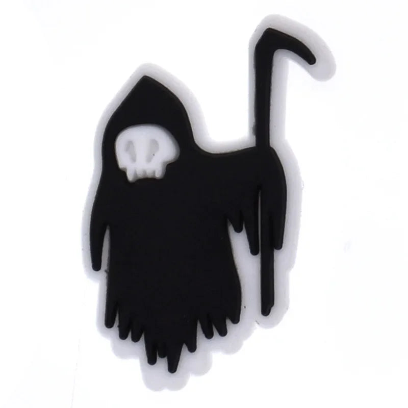 Skull Shoe Charms for Crocs - Fashionable Decor Pins for Kids, Men & Women - Perfect for Crocs Sandals, Clogs, Jeans & Shoe Accessories - Great for School, Parties & Everyday Style
