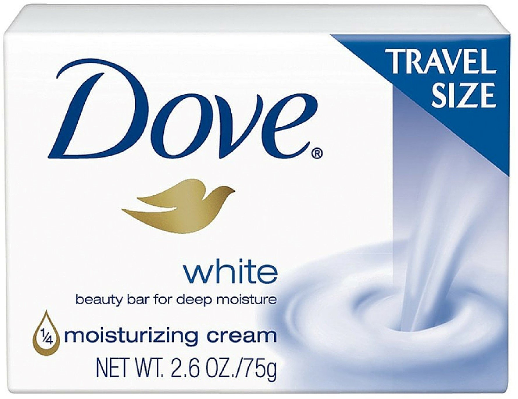 Dove White Travel Size Bar Soap with Moisturizing Cream - 2.6 oz (Pack of 12) | Gentle Cleansing & Hydration for Sensitive Skin | Perfect for Travel, Gym, Hotels & On-The-Go Use