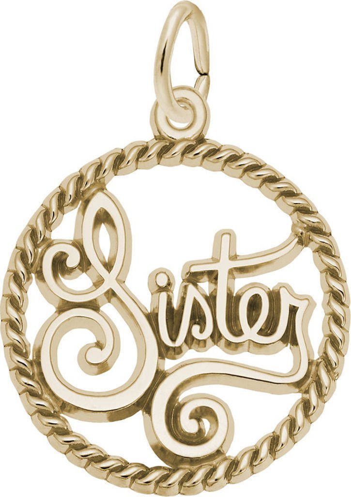 Rembrandt Sister Rope Circle Charm Necklace - Elegant Dainty Gold Jewelry for Women - Perfect for Everyday Wear, Date Night & Special Occasions