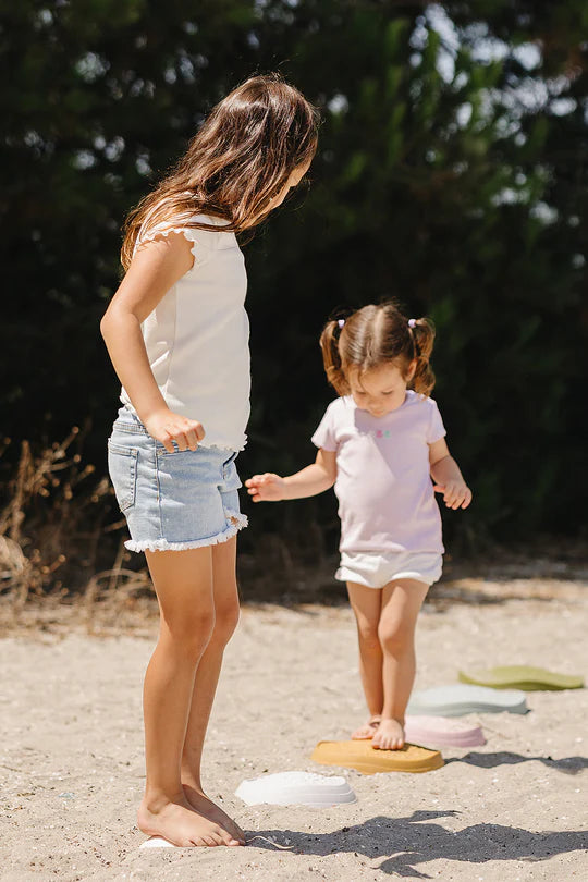 Kids Balance Stepping Stones - Non-Slip Foam Stones for Indoor & Outdoor Play - Perfect for Toddler Physical Development & Backyard Obstacle Courses
