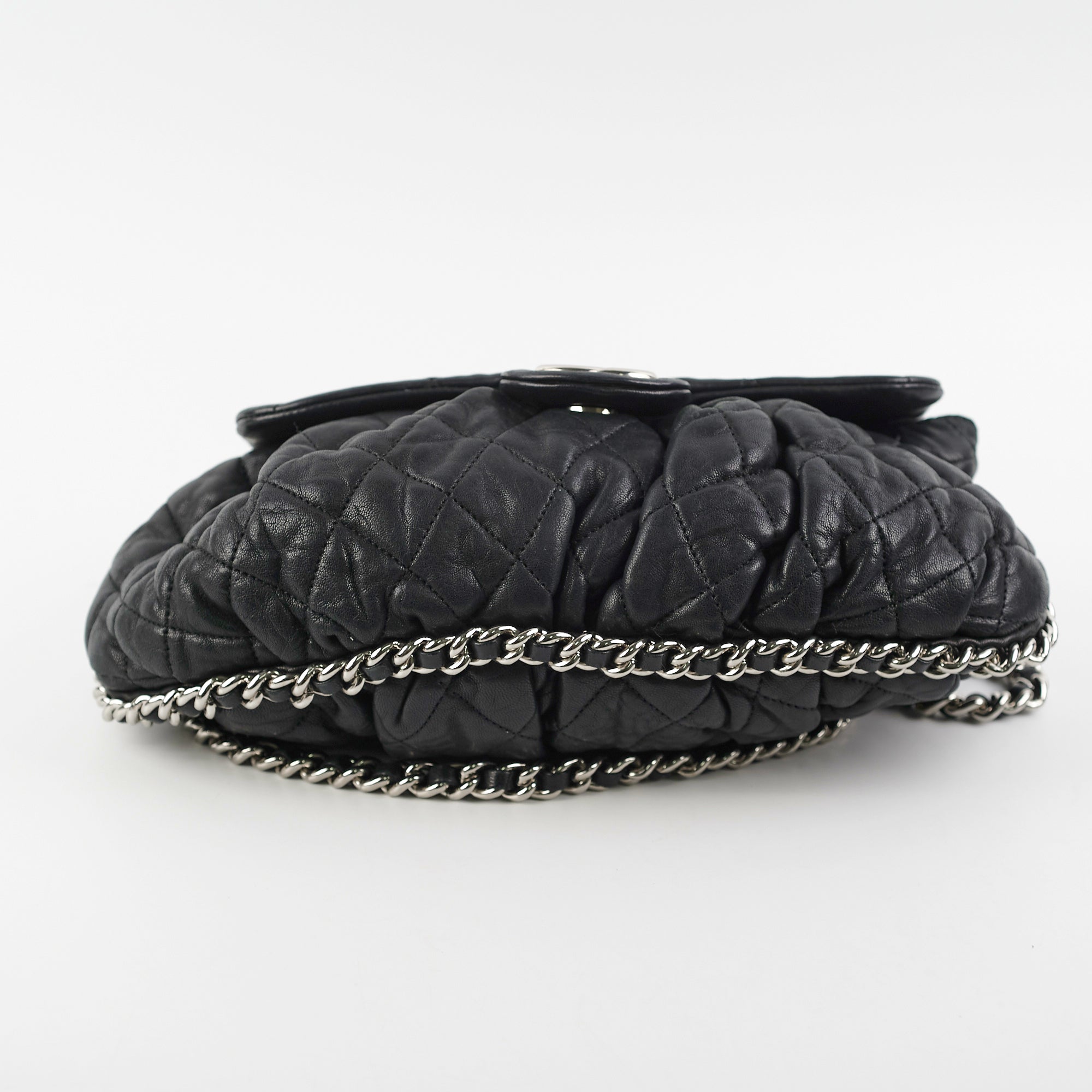Chanel Black Matelasse Chain Shoulder Bag - Luxury Quilted Leather Crossbody Purse for Women | Perfect for Evening Parties, Date Nights & Special Occasions