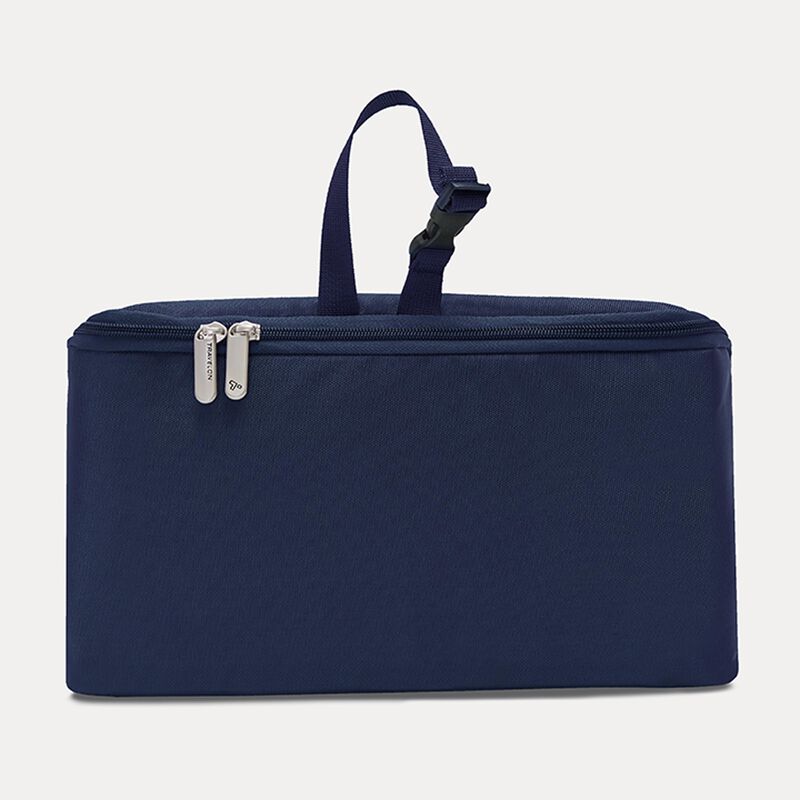 Travelon Flat Out Hanging Toiletry Kit - Water-Resistant Cosmetic Bag with Hooks for Travel, Midnight Blue - Perfect for Camping, Business Trips & Vacation Organization