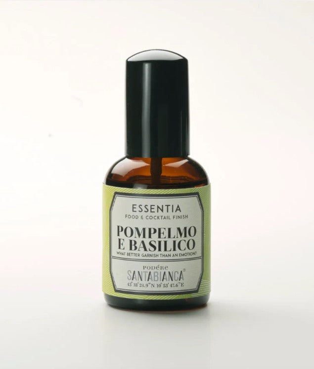 Santa Bianca Essentia Grapefruit & Basil Scented Cocktail Fragrance Oil - 50ml Aromatherapy Oil for Diffusers, Candles, Soaps & Home Spa Relaxation