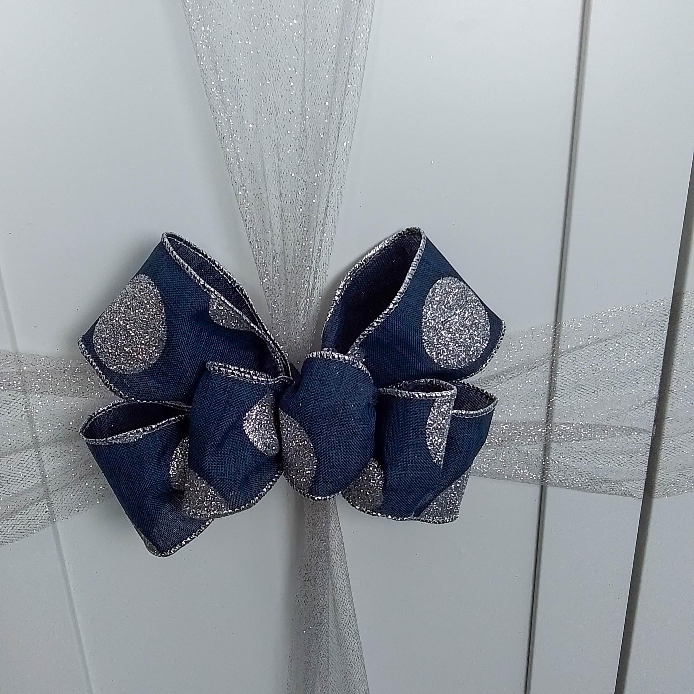 Festive Christmas Cabinet Bows Set - Elegant Holiday Kitchen Decor for Cabinets, Drawers & Shelves - Perfect for Home, Office & Party Decorations (TB28)